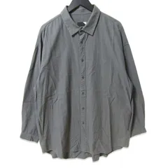 ATON エイトン コットンカシミヤ オーバーサイズシャツ 6971050 21AW 長袖シャツ グレー 6 27114533のサムネイル