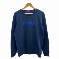 マムート MAMMUT トレーナー スウェット M 紺 ネイビー ロゴプリント 長袖 クルーネック /KK ■GY70のサムネイル