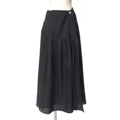 ■美品■BORDERS at BALCONY ボーダーズ アット バルコニー BEACH WRAP SKIRT スカート サイズ38 フレア ラップスカート ブランド古着【中古】20260630/RA9992のサムネイル