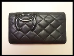 ■シャネル　10番台　カンボンライン　二つ折り長財布　CHANEL■0730olo1656-8Kのサムネイル