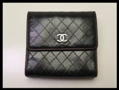 ■シャネル　11番台　レザー　Wホック財布　CHANEL■0730olo28955のサムネイル