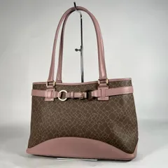 B-306 NINA RICCI ニナリッチ トートバッグ ピンク ブラウン ジラフ柄 PVC レザー 肩掛け 2260005021273-16のサムネイル