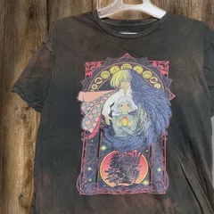 アニメ Tシャツ ハウルの動く城 ハウル ソフィー カルシファー スタジオジブリ 宮崎駿 ムービー 黒 00s Mサイズ 古着 ビンテージ used vintage p10/