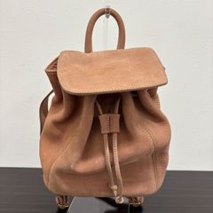 OLD COACH Backpack イタリア製 ヌバック レザー ベージュ - メルカリ