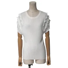 Chloe クロエ ニット サイズXS ノースリーブ フリル フレンチスリーブ ブランド古着【中古】20260327/RA8533のサムネイル