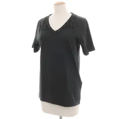 【新品】エムエムシックス MM6 コットン SIDA エイズモチーフ Vネック 半袖Ｔシャツ チャコールグレー系【サイズXS】【レディース】のサムネイル