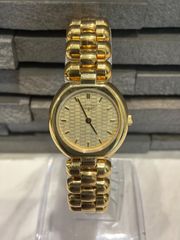 電池交換済み稼働品】GUCCI グッチ 3001M ローマンベゼル 黒文字盤 