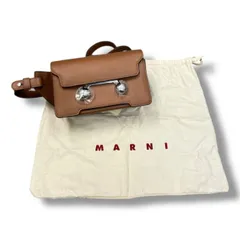 国内正規 参考上代207,900円 未使用 MARNI Trunkaroo Shoulder bag ショルダーバッグ クロスボディバッグ 鞄 マルニ MUMQ0022U0 ブラウン F （998MG）のサムネイル