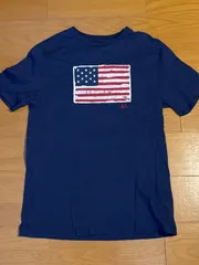 ラルフローレン　RALPH LAUREN　半袖　tシャツ　　RRL  Polo  アメカジ　星条旗　ネイビー　XLサイズ　ノームコアのサムネイル