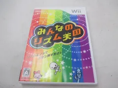  中古品 ゲーム Wii ソフト みんなのリズム天国 箱説付きのサムネイル