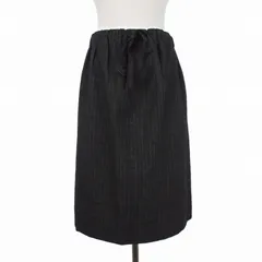 ギャルリーヴィー GALERIE VIE トゥモローランド ストライプスカート ウールスカート ひざ丈 0 チャコールグレー 23-05-44-05704のサムネイル