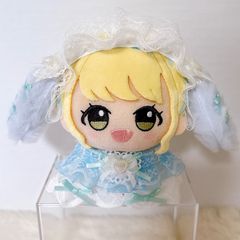 ぬい服 ヘッドドレス 水色うさぎちゃん ちびぐるみ 10cm 11cm - メルカリ