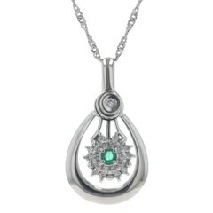 Pt850 Pt900 プラチナ ネックレス ダイヤモンド 0.15ct オープンハート 