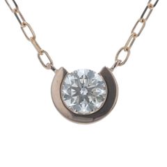 Pt850 Pt900 プラチナ ネックレス ダイヤモンド 0.15ct オープンハート 