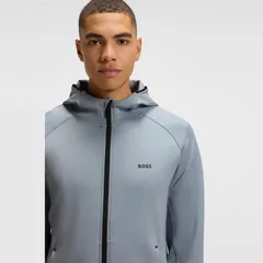 ボス メンズ アウター パーカー・スウェット Bossicon Active MoistureManaging Hoodie Dark Grey グレーのサムネイル