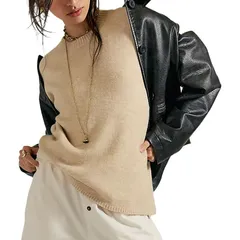 フリーピープル レディース トップス Tシャツ セーター シャツ Free People Margot Sweater TShirt Womens Pearl Melange パールのサムネイル