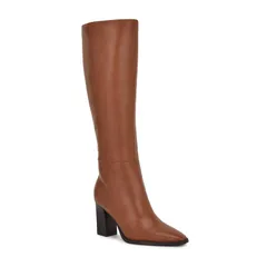 ナインウェスト レディース シューズ ブーツ・レインブーツ ヒール Nine West Zeran Womens Pointed Toe Block Heel Dress Boots Medium Bのサムネイル