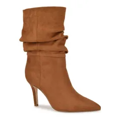 ナインウェスト レディース シューズ ブーツ・レインブーツ ヒール Nine West Slouch Womens Pointy Toe Stiletto Heel Dress Booties Cogのサムネイル