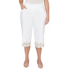 アルフレッド ダナー レディース ボトムス カジュアルパンツ カットアウト プラスサイズ デニム キャップ Plusize Alfredunner Leaf Cut Out Super Stretchのサムネイル