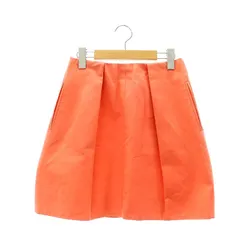 カルヴェン CARVEN コットンタックスカート 膝丈 フレア 36 ピンク /NR ■OSのサムネイル