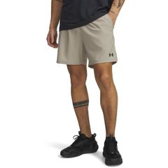 언더아머 맨즈 하의 바지 반바지 반바지 Under Armour UA Vanish Woven Mens 6in Shorts Taupe Black 블랙