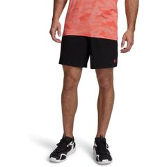 언더아머 맨즈 하의 바지 반바지 반바지 Under Armour UA Vanish Woven Mens 6in Shorts BlkRed 레드