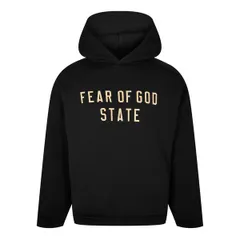 フィアオブゴッド メンズ アウター パーカー・スウェット フリース Fear Of God Essentials Fleece Hoodie Black ブラックのサムネイル