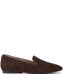 ナチュライザー レディース シューズ パンプスエード ローファー Naturalizer Charm Suede Square Toe Loafers Chocolate Bar チョコレートのサムネイル