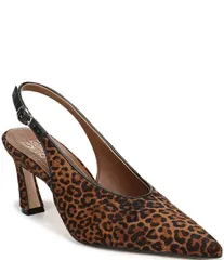ナチュライザー レディース シューズ ヒール プリント Naturalizer 27 EDIT Elaine Leopard Print Calf Hair Slingback Dress Pumpsのサムネイル