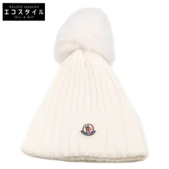MONCLER　モンクレール　【新品同様/国内正規】25年 K20933B00064 M1131 BERRETTO TRICOT ロゴワッペン ポンポン ニット帽のサムネイル