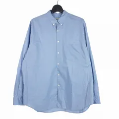 スティーブンアラン Steven Alan リバティ ソリッド シングルニードル シャツ LOOSE 長袖 L ブルー 青 8111-2-000006のサムネイル