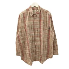 イッセイミヤケ ISSEY MIYAKE HAI SPORTING GEAR チェックシャツ 長袖 ベージュ系 ピスタグのサムネイル