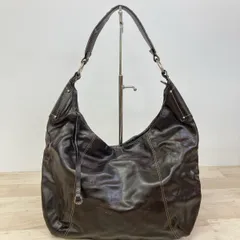 FRANCESCO BIASIA/フランチェスコビアジア ワンショルダーバッグ/肩掛けバッグ ダークブラウン/こげ茶系 ステッチデザイン[OA05761]のサムネイル