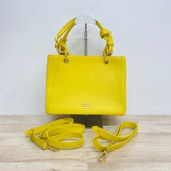 サマンサタバサ/Samantha Thavasa ハンドバッグ/ショルダーバッグ 2way イエロー/黄色系 ショルダーストラップ付き レディース[OA05830]