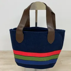 ROBERTA DI CAMERINO/ロベルタディカメリーノ ハンドバッグ/トートバッグ ネイビー/マルチカラー フェルト生地[OB04523]のサムネイル