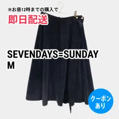 SEVENDAYS=SUNDAY セブンデイズサンデイ スカート M ネイビー レディースのサムネイル
