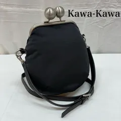 カワカワ ナイロン レザー ジップ がま口 斜め掛け クロスボディ ショルダーバッグ レディース - ISItems【USED】【古着】【中古】50165363のサムネイル