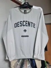 (新品レベル)デサント アスレチック ウーブン 長袖Tシャツ ツートン グレー 100サイズのサムネイル