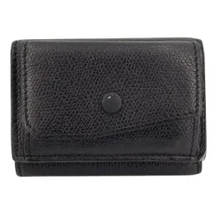 【中古】 Valextra ヴァレクストラ レザーウォレット SGNL0026028LRLWF99 ソフトカーフ 黒 三つ折り財布 コンパクト 小銭入れあり ミニ 26021586 MKのサムネイル