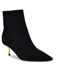 ナインウェスト レディース シューズ ブーツ・レインブーツ ヒール Nine West Womens Hamesa Pointy Toe Kitten Heel Booties Black Suedeのサムネイル