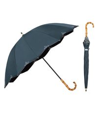 [구 모델] Wpc. 양산 UVO (우보) 긴 우산 / 12K 친골 55cm 여성 자수 스칼랩 블루 그레이 친골 : 55cm UVO12K-23 1
