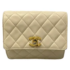 CHANEL(シャネル) ショルダーバッグ マトラッセ アイボリー×ゴールド ゴールド金具 ラムスキンのサムネイル