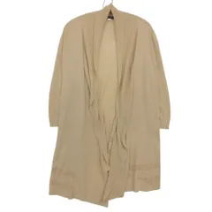 MICHEL KLEIN ミッシェルクラン カーディガン コットン アクリル ニット 薄手 カットソー ベージュ 38【M】 レディース 【中古】のサムネイル