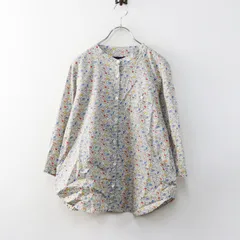 美品 シャワーパーティー Shower Party リバティ ケイティアンドミリー バンドカラーシャツ 1 ホワイト／トップス 長袖【2400015114064】のサムネイル