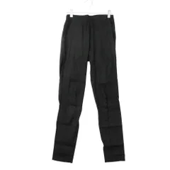 DOUBLE STANDARD CLOTHING ダブルスタンダードクロージング パンツ リネン混 レーヨン混 ストレート タイト スキニー 無地 ゴムパンツ ストレッチ ブラック 38【M】 レディース 【中古】のサムネイル