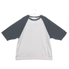 美品 Golden Bear ゴールデンベア 半袖Ｔシャツ ラグラン カットソー トップス バイカラー グレー XL【XL】 レディース 【中古】のサムネイル