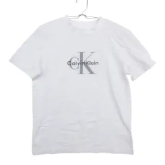 Calvin klein Jeans カルバンクラインジーンズ 半袖Ｔシャツ モノグラム ショートスリーブ ロゴ 刺繍 プリント クルーネック カットソー トップス ホワイト XS 160/76A レディース 【中古】のサムネイル