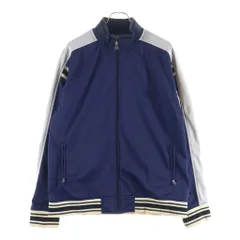 STUSSY (ステューシー) 90s OLD STUSSY Track Jacket オールドステューシー フロントロゴ刺繍 サイドライン トラックジャケット ネイビーのサムネイル