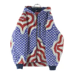 SUPREME (シュプリーム) 26SS Flag Quilted Hooded Work Jacket フラッグ キルテッド フーデッドワークジャケット マルチのサムネイル