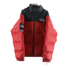 SUPREME (シュプリーム) ×17AW THE NORTH FACE LEATHER NUPTSE JACKET レザー ヌプシ ジャケット ジップアップジャケット レッド ND91702Iのサムネイル